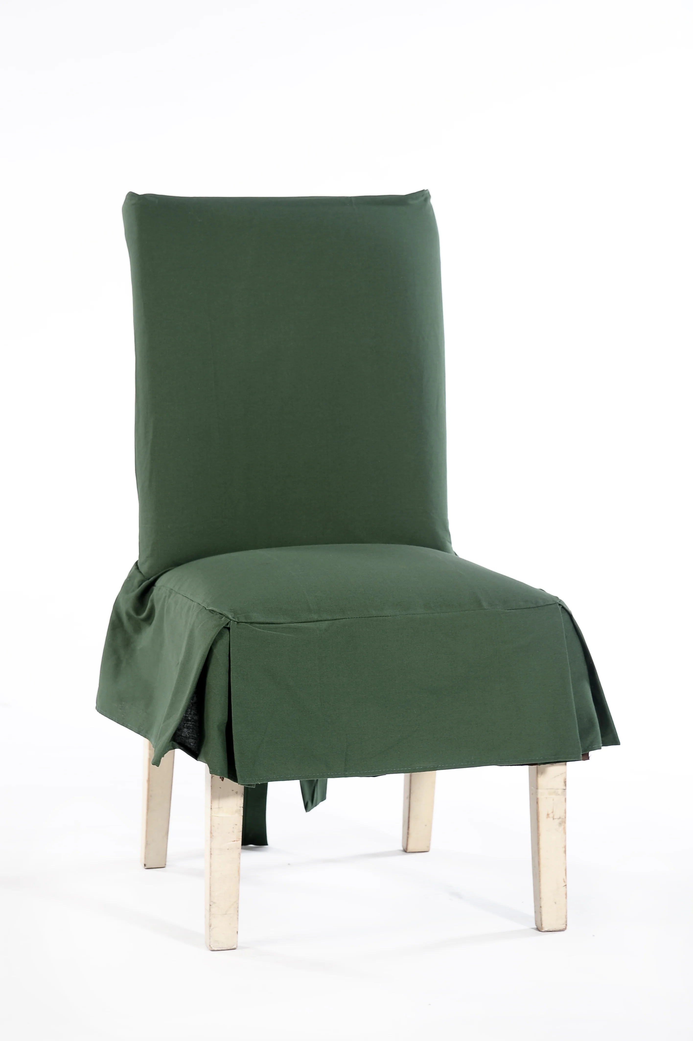 Short Cotton Duck Skirt Dining Chair Slipcover - Image 5